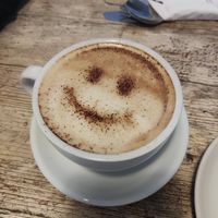 Cappuccino at The Leaf & Bean in Skipton