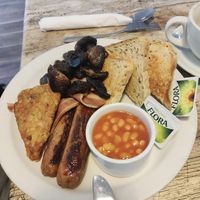 Vegan breakfast special at The Leaf & Bean in Skipton
