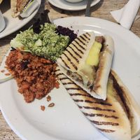 Sausage sandwich special at The Leaf & Bean in Skipton