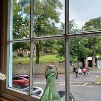 The view at The Leaf & Bean in Skipton