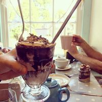 Forest fruit cake jar (vegan) at The Leaf & Bean in Skipton