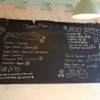 Specials board at The Leaf & Bean in Skipton