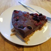 Black Forest Chocolate Tart at The Leaf & Bean in Skipton