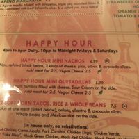 menu purports to serve food 10 pm - midnight but it is now 1036 pm and I was told the kitchen is closed at El Chupacabra - Lake Union Park in Seattle