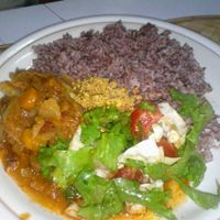 Brown rice is better for you than white — most of us know that! It’s The majority of consumers typically choose white rice over brown rice because of the difference of appearance.But what u should know is that, Brown rice has  High in Manganese e at Green Hutts Natural Juice Bar and Vegan Restaurant in Akuse