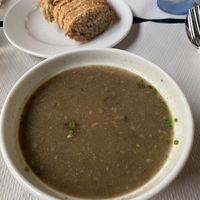 Soup with mushrooms  at The Mantraa in Barcelona