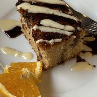 Orange cake at The Mantraa in Barcelona