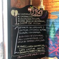 Menù of the day  at The Mantraa in Barcelona