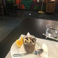 Chocolate mousse  at The Mantraa in Barcelona