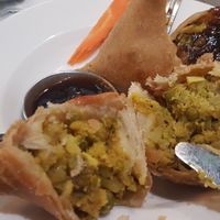 Samosas at The Mantraa in Barcelona