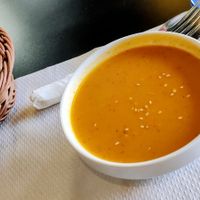 Puré de zanahoria at The Mantraa in Barcelona