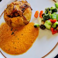 Nido de patata y verduras at The Mantraa in Barcelona