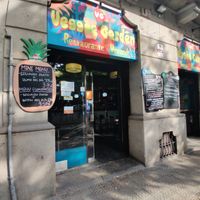 Outside at The Mantraa in Barcelona