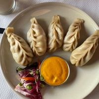 Momos (Nepalese dumplings)  at The Mantraa in Barcelona