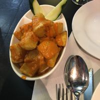 Patatas bravas  at The Mantraa in Barcelona