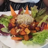 Beetroot salad (would not recommend) at The Mantraa in Barcelona