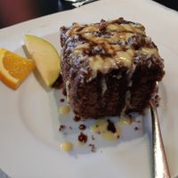 Menu of the day / Dessert / Chocolate cake at The Mantraa in Barcelona
