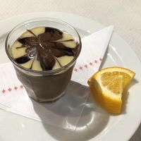 Chocolate mousse with orange  at The Mantraa in Barcelona