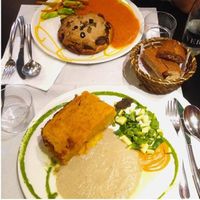 main dish of the 3course  at The Mantraa in Barcelona