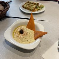 Hummus  at The Mantraa in Barcelona