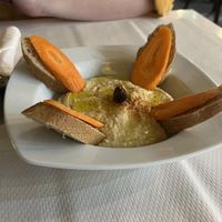 Yummy hummus  at The Mantraa in Barcelona