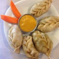 Tapas - Indian dumplings at The Mantraa in Barcelona