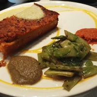 Tarta gnocci de calabeza at The Mantraa in Barcelona