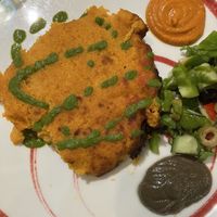 Pastel de calabaza con pestos  at The Mantraa in Barcelona