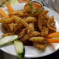 Onion bhaji at The Mantraa in Barcelona