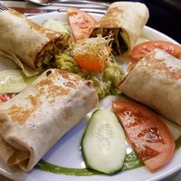 Cheese and avocado wrap at The Mantraa in Barcelona