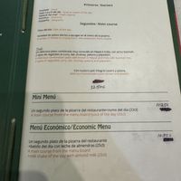 Daily Menu  at The Mantraa in Barcelona