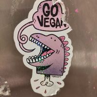 Sticker in bathroom at The Mantraa in Barcelona