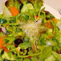 garden salad at The Mantraa in Barcelona