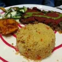 seitán con tabulé at The Mantraa in Barcelona