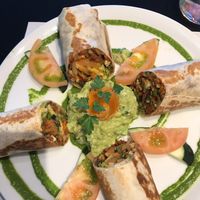 Maxi wrap with guacamole and vegan cheese  at The Mantraa in Barcelona