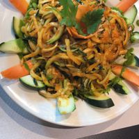 Cucumber noodle salad at The Mantraa in Barcelona