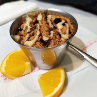 Strudel de manzana at The Mantraa in Barcelona