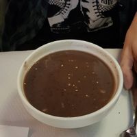 Crema de frijoles negros at The Mantraa in Barcelona