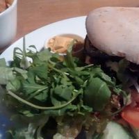 Vegan Burger at Independent Cafe in Luxembourg City