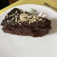 chocolate brownie  at Crock and cock in Bilbao