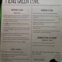 Menu for the evening at Crock and cock in Bilbao