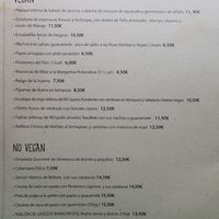 Vegan clearly mentioned at Crock and cock in Bilbao