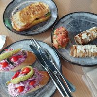 You must try "no pollo" sandwich ( top of the pic) at Crock and cock in Bilbao