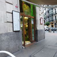 Exterior from the outdoor sitting area at Crock and cock in Bilbao