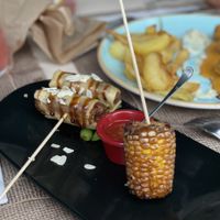 Rollitos de no pato menú del día  at Crock and cock in Bilbao