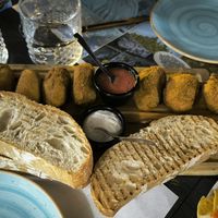 Croquetas at Crock and cock in Bilbao