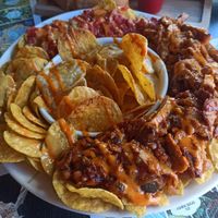 Super nachos at Crock and cock in Bilbao