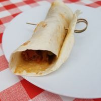 Tex mex burrito at Crock and cock in Bilbao