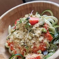 Calabacin espirulizado at Crock and cock in Bilbao