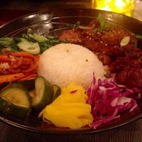 vegan Korean BBQ tempeh bibimbap at Buku Raleigh in Raleigh